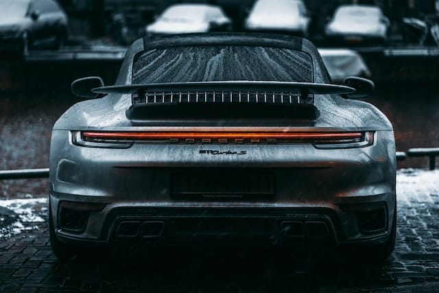 Porsche rear view